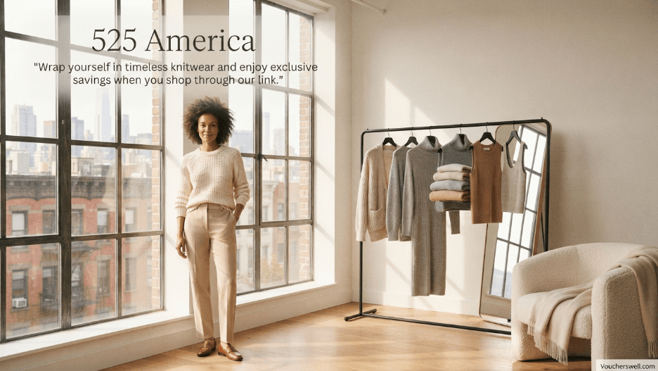 525 America Coupon Code 2026: Save on Luxury Classic Knitwear